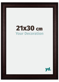 London Holz Bilderrahmen 21x30cm Braun Wenge Vorne Messe | Yourdecoration.at