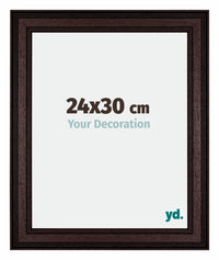 London Holz Bilderrahmen 24x30cm Braun Wenge Vorne Messe | Yourdecoration.at