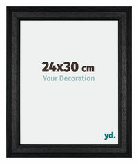 London Holz Bilderrahmen 24x30cm Schwarz Vorne Messe | Yourdecoration.at