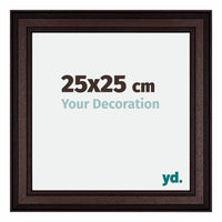 London Holz Bilderrahmen 25x25cm Braun Wenge Vorne Messe | Yourdecoration.at