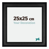 London Holz Bilderrahmen 25x25cm Schwarz Vorne Messe | Yourdecoration.at