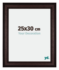 London Holz Bilderrahmen 25x30cm Braun Wenge Vorne Messe | Yourdecoration.at