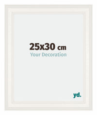 London Holz Bilderrahmen 25x30cm Weiss Vorne Messe | Yourdecoration.at