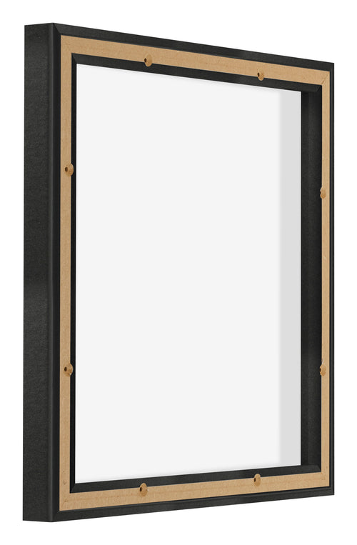Lyon MDF Schattenfugenrahmen 1 1 Schwarz Matt Ruckseite Schrag | Yourdecoration.at