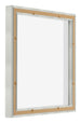 Lyon MDF Schattenfugenrahmen 1 1 Silber Matt Ruckseite Schrag | Yourdecoration.at