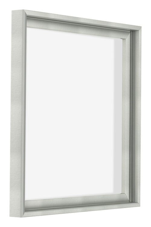 Lyon MDF Schattenfugenrahmen 1 1 Silber Matt Vorne Schrag | Yourdecoration.at