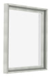 Lyon MDF Schattenfugenrahmen 1 1 Silber Matt Vorne Schrag | Yourdecoration.at