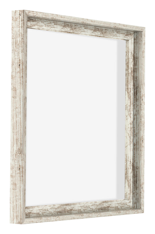 Lyon MDF Schattenfugenrahmen 1 1 Weiss Vintage Vorne Schrag | Yourdecoration.at