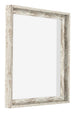 Lyon MDF Schattenfugenrahmen 1 1 Weiss Vintage Vorne Schrag | Yourdecoration.at