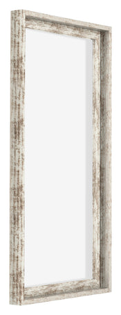 Lyon MDF Schattenfugenrahmen 1 2 Weiss Vintage Vorne Schrag | Yourdecoration.at
