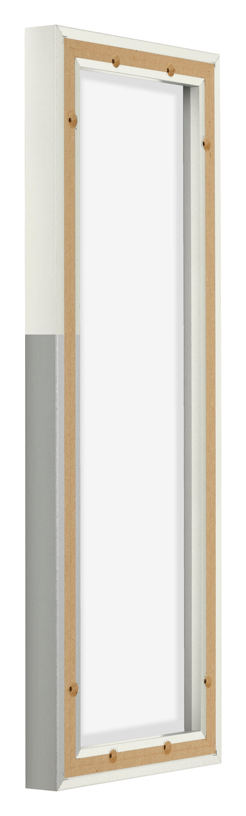 Lyon MDF Schattenfugenrahmen 1 3 Weiss Matt Ruckseite Schrag | Yourdecoration.at