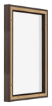 Lyon MDF Schattenfugenrahmen 2 3 Eiche Dunkel Ruckseite Schrag | Yourdecoration.at