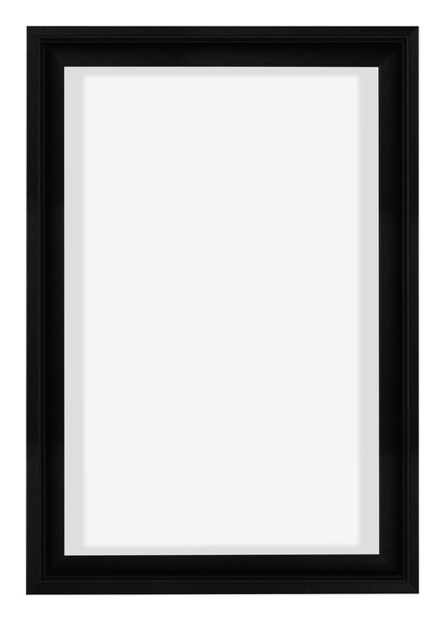 Lyon MDF Schattenfugenrahmen 2 3 Schwarz Matt Vorne | Yourdecoration.at