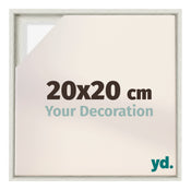 Lyon MDF Schattenfugenrahmen 20x20cm White Wash Vorne Messe | Yourdecoration.at