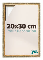 Lyon MDF Schattenfugenrahmen 20x30cm Gold Antik Vorne Messe | Yourdecoration.at