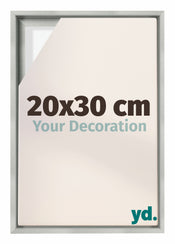 Lyon MDF Schattenfugenrahmen 20x30cm Silber Matt Vorne Messe | Yourdecoration.at