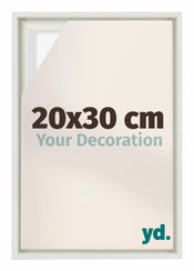 Lyon MDF Schattenfugenrahmen 20x30cm Weiss Matt Vorne Messe | Yourdecoration.at