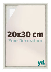 Lyon MDF Schattenfugenrahmen 20x30cm White Wash Vorne Messe | Yourdecoration.at