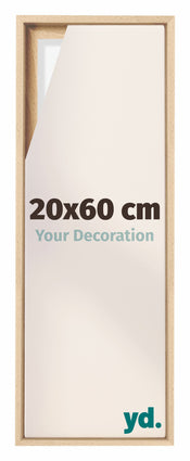 Lyon MDF Schattenfugenrahmen 20x60cm Buche Vorne Messe | Yourdecoration.at
