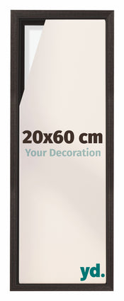 Lyon MDF Schattenfugenrahmen 20x60cm Eiche Dunkel Vorne Messe | Yourdecoration.at