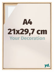 Lyon MDF Schattenfugenrahmen 21x29 7cm A4 Buche Vorne Messe | Yourdecoration.at