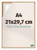 Lyon MDF Schattenfugenrahmen 21x29 7cm A4 Buche Vorne Messe | Yourdecoration.at