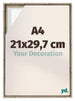 Lyon MDF Schattenfugenrahmen 21x29 7cm A4 Sonoma Eiche Vorne Messe | Yourdecoration.at