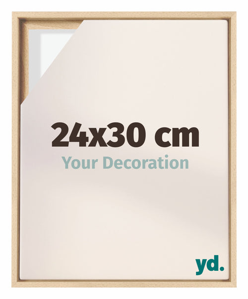 Lyon MDF Schattenfugenrahmen 24x30cm Buche Vorne Messe | Yourdecoration.at