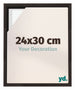 Lyon MDF Schattenfugenrahmen 24x30cm Eiche Dunkel Vorne Messe | Yourdecoration.at