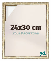 Lyon MDF Schattenfugenrahmen 24x30cm Gold Antik Vorne Messe | Yourdecoration.at