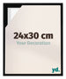 Lyon MDF Schattenfugenrahmen 24x30cm Schwarz Matt Vorne Messe | Yourdecoration.at