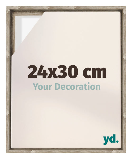 Lyon MDF Schattenfugenrahmen 24x30cm Sonoma Eiche Vorne Messe | Yourdecoration.at
