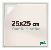 Lyon MDF Schattenfugenrahmen 25x25cm Weiss Matt Vorne Messe | Yourdecoration.at