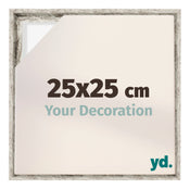 Lyon MDF Schattenfugenrahmen 25x25cm Weiss Vintage Vorne Messe | Yourdecoration.at