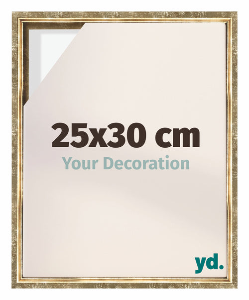 Lyon MDF Schattenfugenrahmen 25x30cm Gold Antik Vorne Messe | Yourdecoration.at