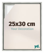 Lyon MDF Schattenfugenrahmen 25x30cm Silber Matt Vorne Messe | Yourdecoration.at