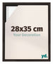 Lyon MDF Schattenfugenrahmen 28x35cm Eiche Dunkel Vorne Messe | Yourdecoration.at