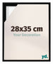 Lyon MDF Schattenfugenrahmen 28x35cm Schwarz Matt Vorne Messe | Yourdecoration.at
