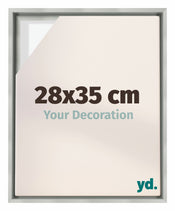 Lyon MDF Schattenfugenrahmen 28x35cm Silber Matt Vorne Messe | Yourdecoration.at