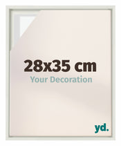 Lyon MDF Schattenfugenrahmen 28x35cm Weiss Matt Vorne Messe | Yourdecoration.at
