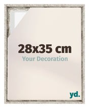 Lyon MDF Schattenfugenrahmen 28x35cm Weiss Vintage Vorne Messe | Yourdecoration.at