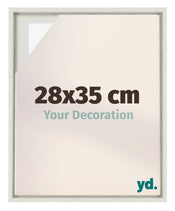Lyon MDF Schattenfugenrahmen 28x35cm White Wash Vorne Messe | Yourdecoration.at