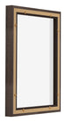 Lyon MDF Schattenfugenrahmen 3 4 Eiche Dunkel Ruckseite Schrag | Yourdecoration.at