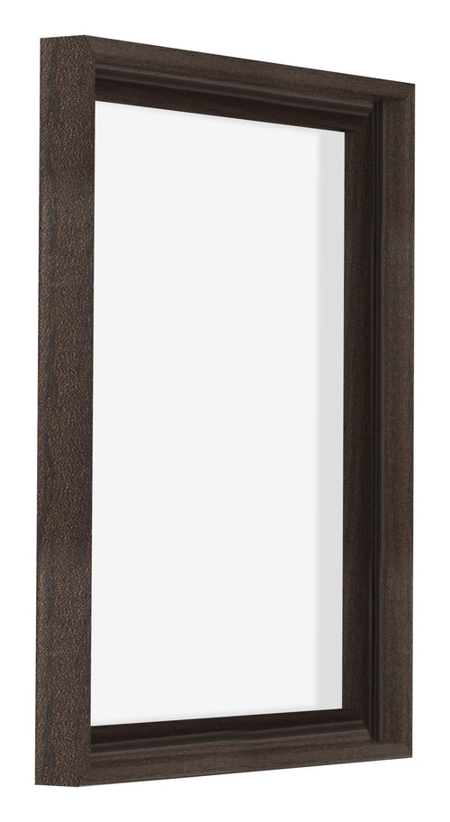 Lyon MDF Schattenfugenrahmen 3 4 Eiche Dunkel Vorne Schrag | Yourdecoration.at