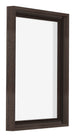 Lyon MDF Schattenfugenrahmen 3 4 Eiche Dunkel Vorne Schrag | Yourdecoration.at