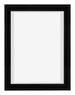 Lyon MDF Schattenfugenrahmen 3 4 Schwarz Matt Vorne | Yourdecoration.at