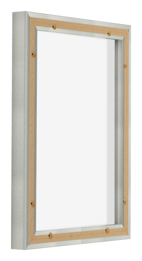 Lyon MDF Schattenfugenrahmen 3 4 Silber Matt Ruckseite Schrag | Yourdecoration.at