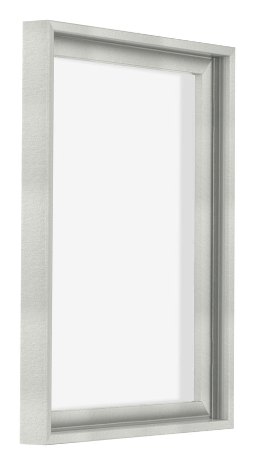 Lyon MDF Schattenfugenrahmen 3 4 Silber Matt Vorne Schrag | Yourdecoration.at