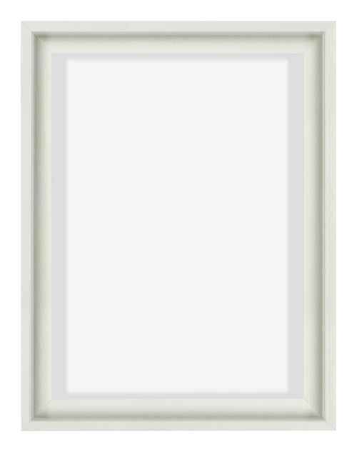 Lyon MDF Schattenfugenrahmen 3 4 Weiss Matt Vorne | Yourdecoration.at