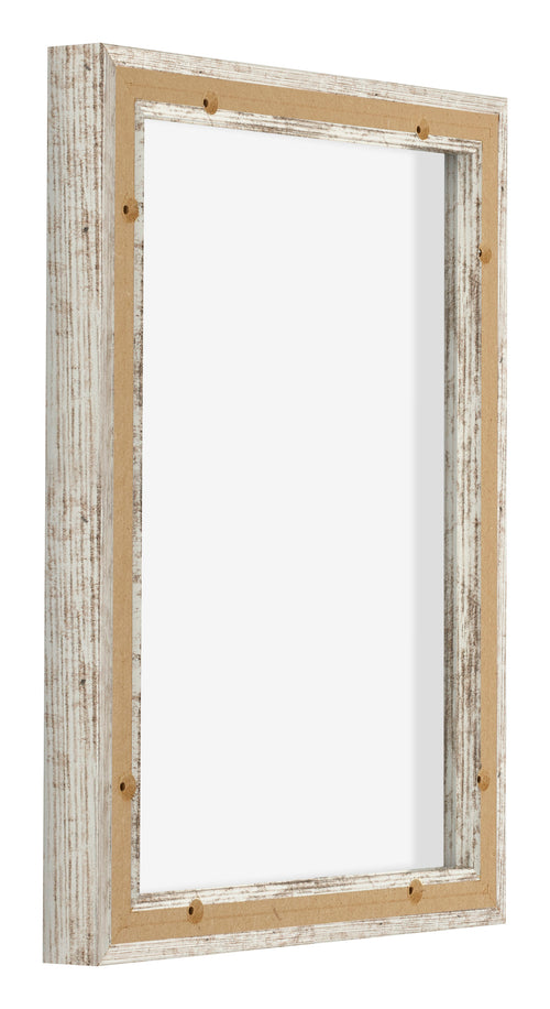 Lyon MDF Schattenfugenrahmen 3 4 Weiss Vintage Ruckseite Schrag | Yourdecoration.at